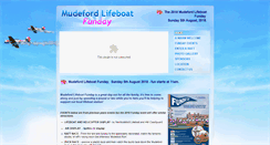 Desktop Screenshot of mudefordlifeboatfunday.org