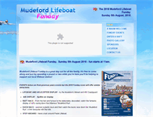 Tablet Screenshot of mudefordlifeboatfunday.org